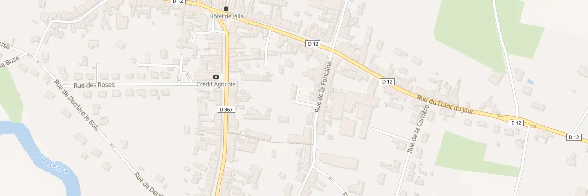 Plan du 14B Rue de la Fontaine à Crécy-sur-Serre