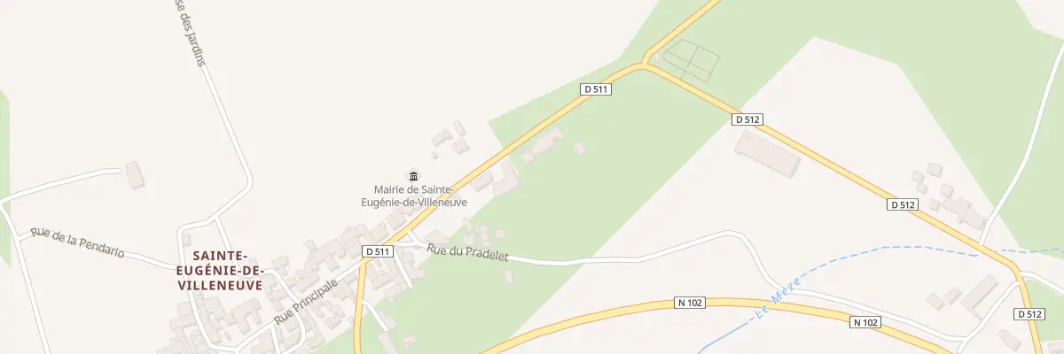 Plan du 5 Rue de l’Imperatrice à Sainte-Eugénie-de-Villeneuve