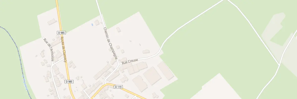 Plan du 2 Rue Creuse à Flez-Cuzy
