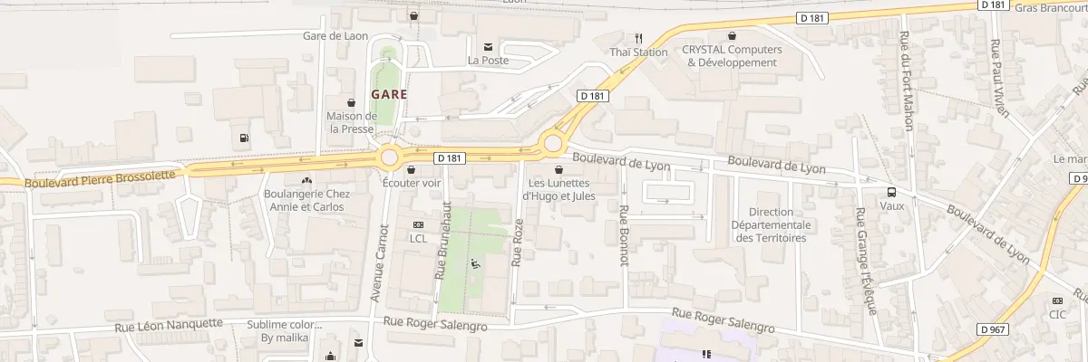 Plan du 10 Rue Roze à Laon
