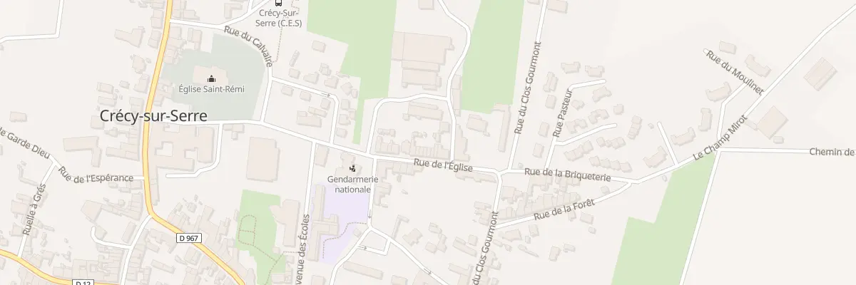 Plan du 16 Rue de l’Eglise à Crécy-sur-Serre