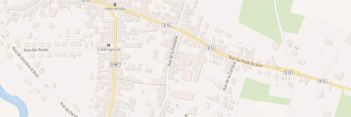 Plan du 7 Rue de la Fontaine à Crécy-sur-Serre