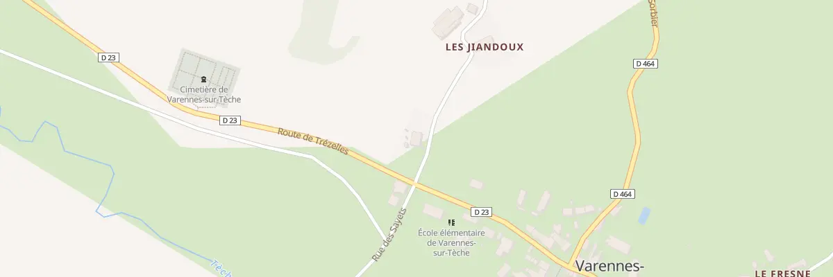 Plan du 3 Rue des Jiandoux à Varennes-sur-Tèche