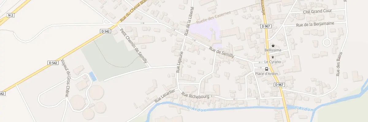 Plan du 3 Rue Lejeune à Laon
