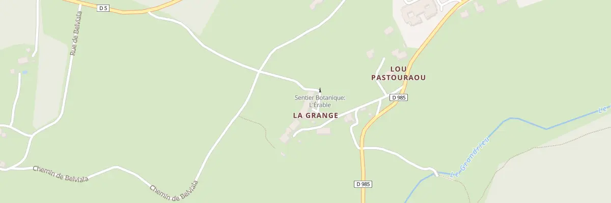 Plan du 134 Rue de la Grange à Grandrieu