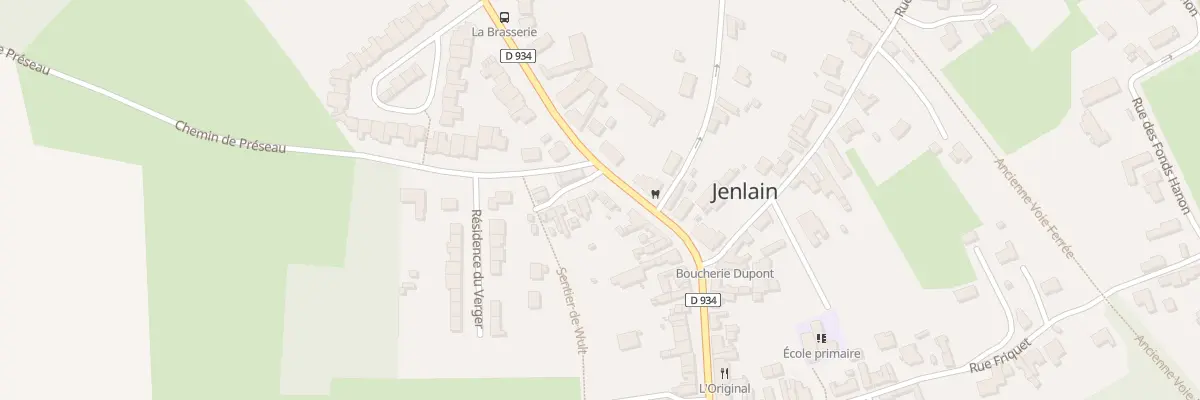 Plan du 96 Rte Nationale à Jenlain