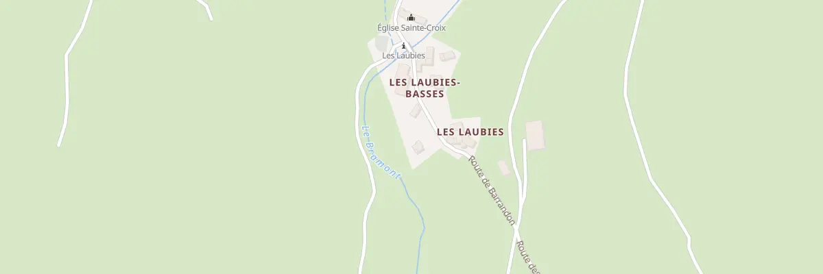 Plan du 163 Rte de Barrandon à Saint-Étienne-du-Valdonnez