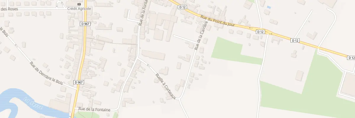 Plan du 12 Rue de la Carrière à Crécy-sur-Serre
