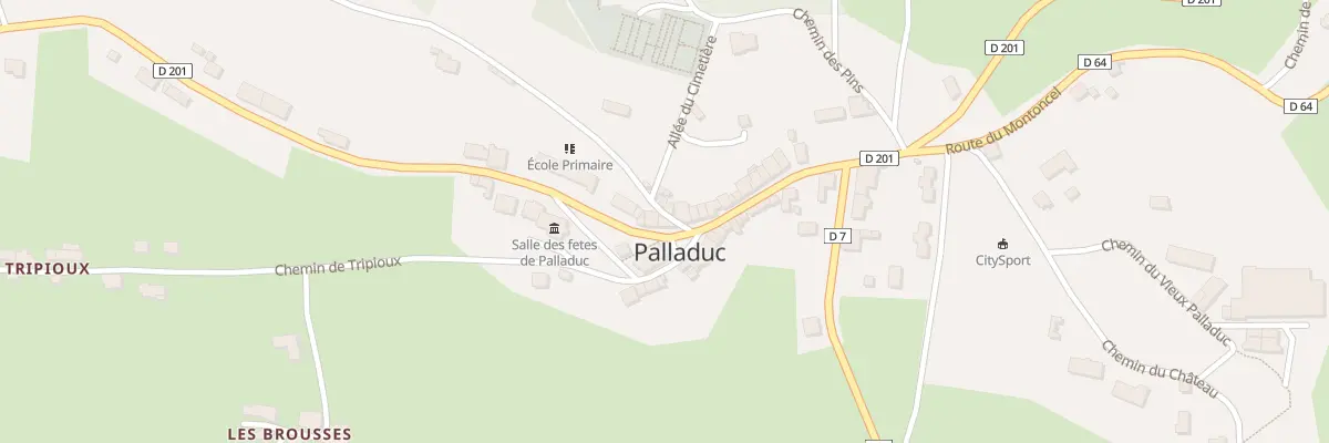 Plan du 5220 Le Bourg à Palladuc