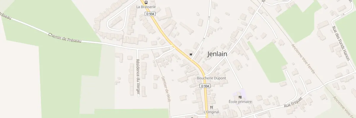 Plan du 94 Rte Nationale à Jenlain
