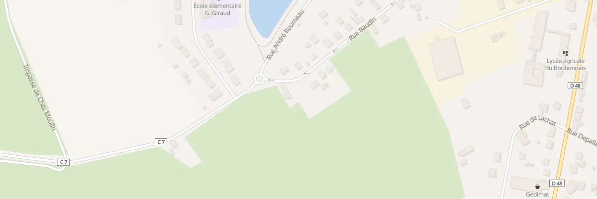 Plan du 63 Rue Baudin à Lapalisse