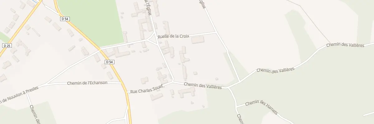 Plan du 25 Rue de l’Eglise à Presles-et-Thierny