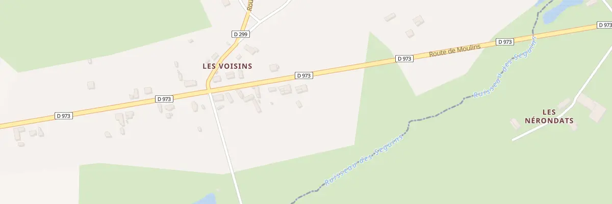 Plan du 5026 Les Voisins à Paray-le-Frésil