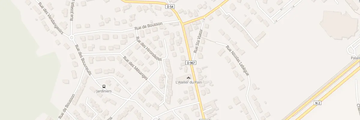 Plan du 18 Rue Arsène Houssaye à Laon