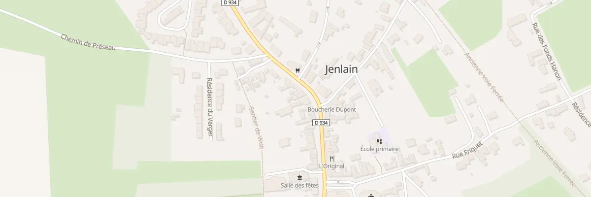 Plan du 88 Rte Nationale à Jenlain
