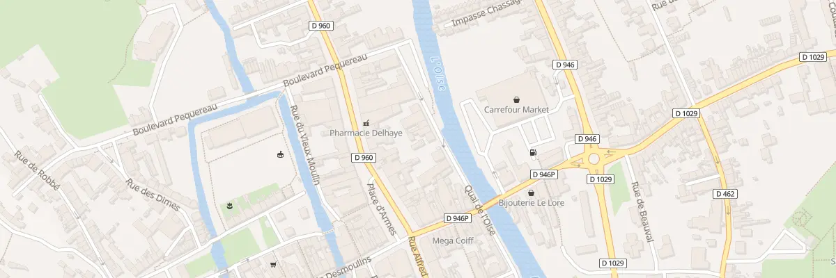 Plan du 177 Quai de l’Oise à Guise