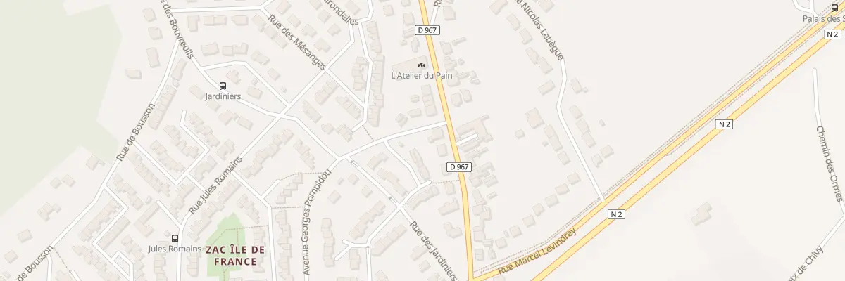 Plan du 34 Rue Arsène Houssaye à Laon