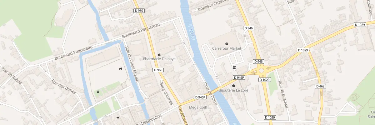 Plan du 171 Quai de l’Oise à Guise