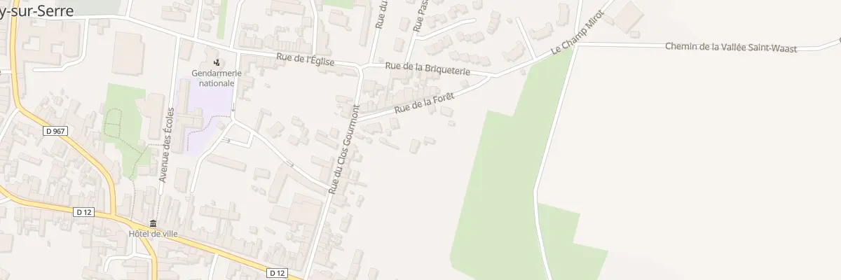 Plan du 8 Rue de la Forêt à Crécy-sur-Serre