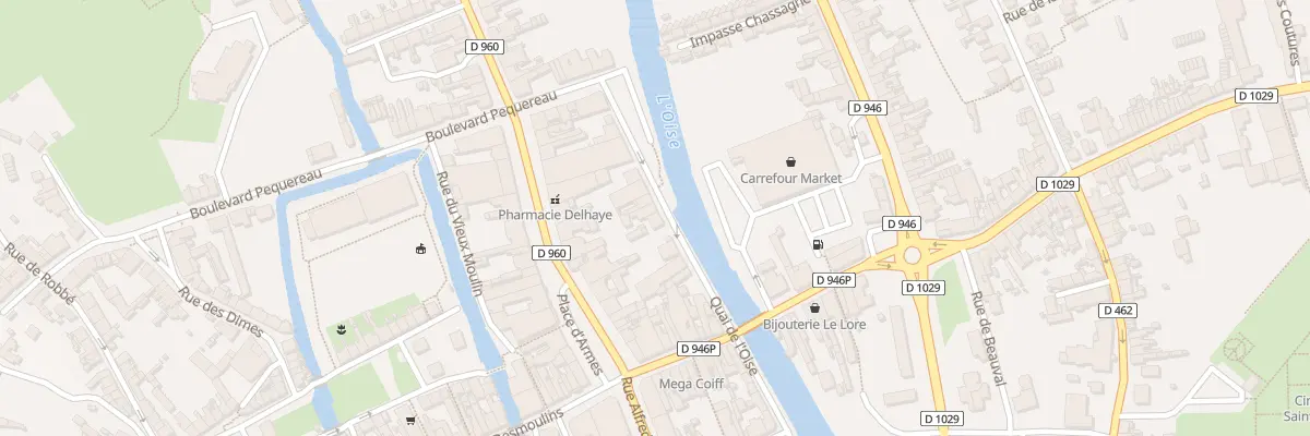 Plan du 171A Quai de l’Oise à Guise