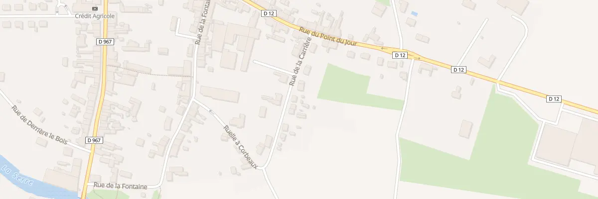 Plan du 9 Rue de la Carrière à Crécy-sur-Serre