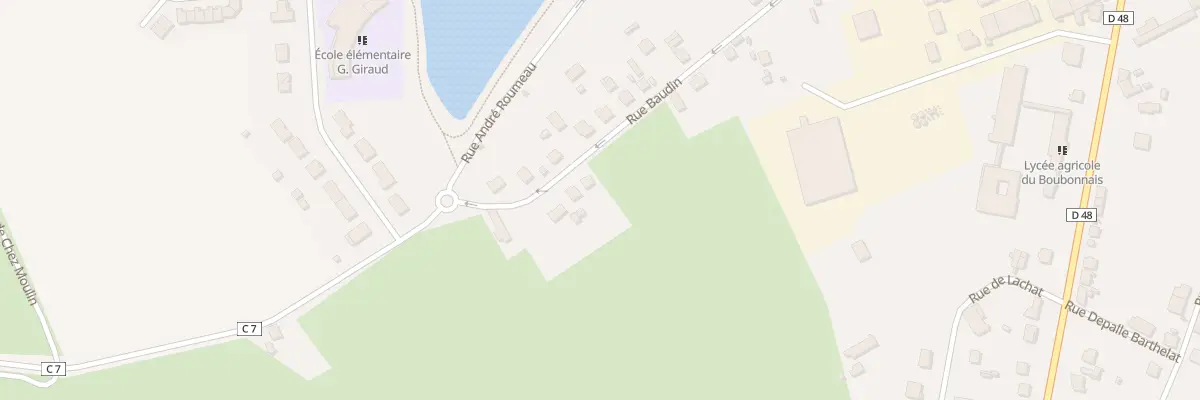 Plan du 57 Rue Baudin à Lapalisse