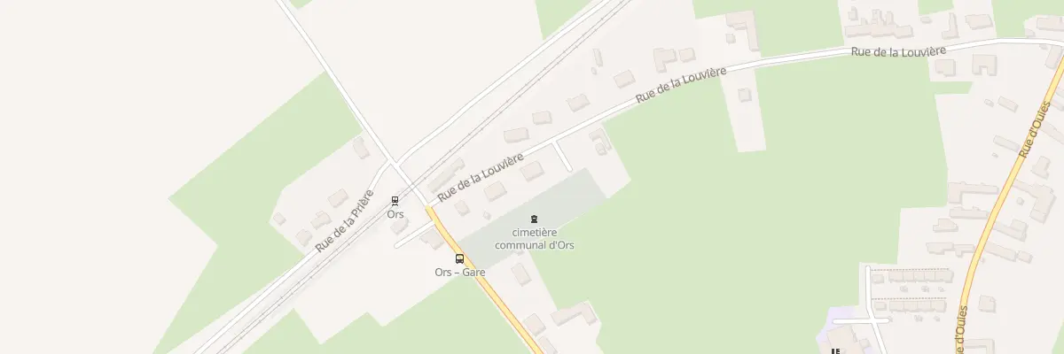 Plan du 1D Rue de la Louvière à Ors