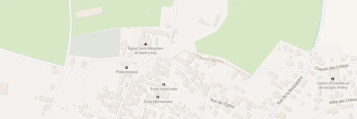 Plan du 20 Rue de l’Eglise à Héry