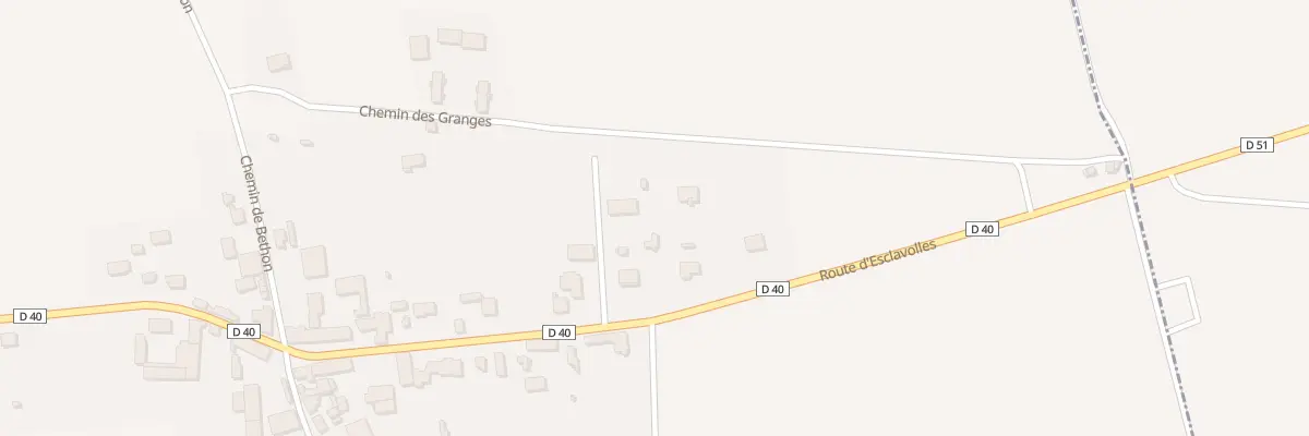 Plan du 25 Rte d’Esclavolles à Périgny-la-Rose