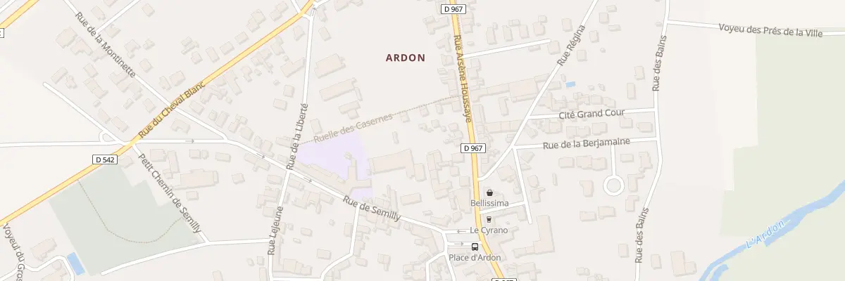 Plan du 142 Rue Arsène Houssaye à Laon