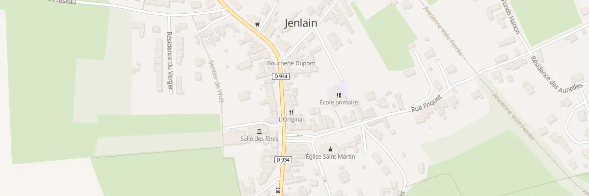 Plan du 85 Route Nationale à Jenlain