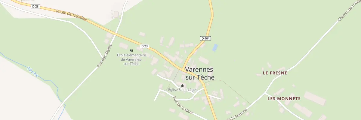 Plan du 4 Rue des Ecoles à Varennes-sur-Tèche