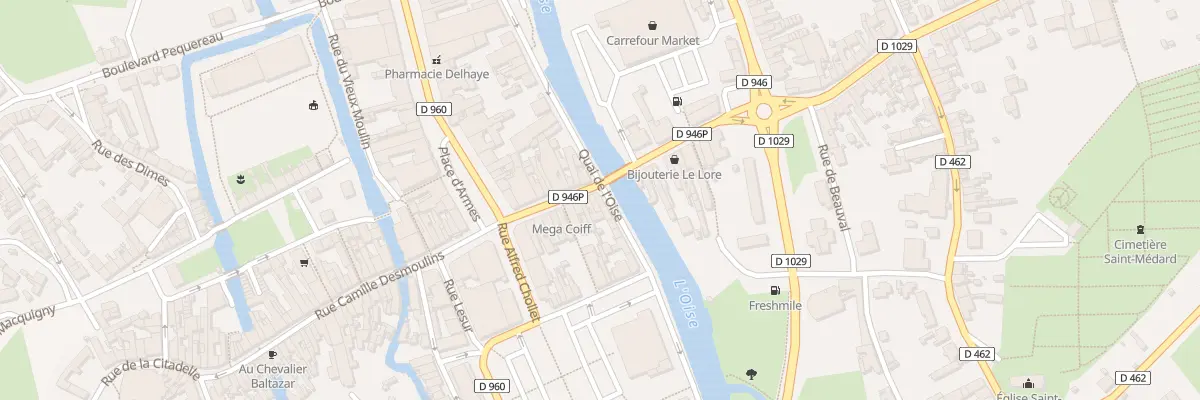 Plan du 63 Quai de l’Oise à Guise