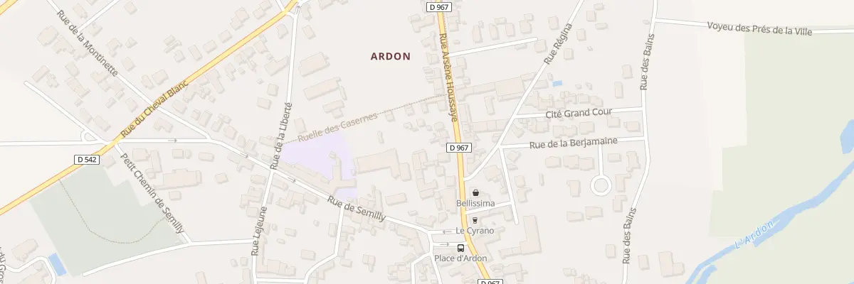 Plan du 144 Rue Arsène Houssaye à Laon