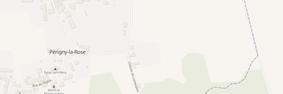 Plan du 1 Che de Cachereine à Périgny-la-Rose