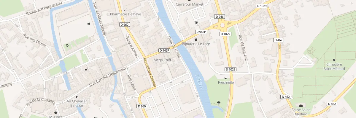 Plan du 37 Quai de l’Oise à Guise