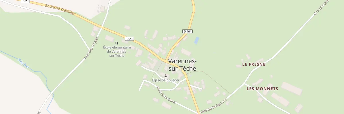 Plan du 1 Rue de la Mairie à Varennes-sur-Tèche