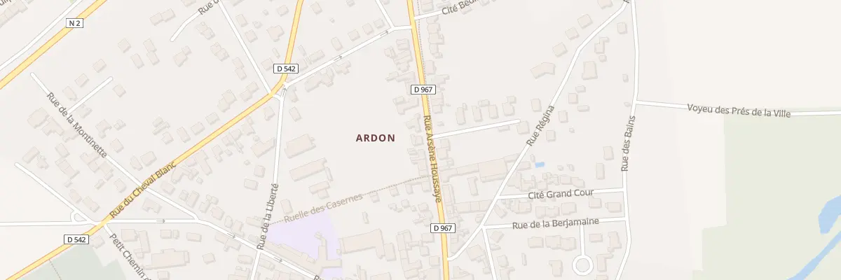 Plan du 124 Rue Arsène Houssaye à Laon