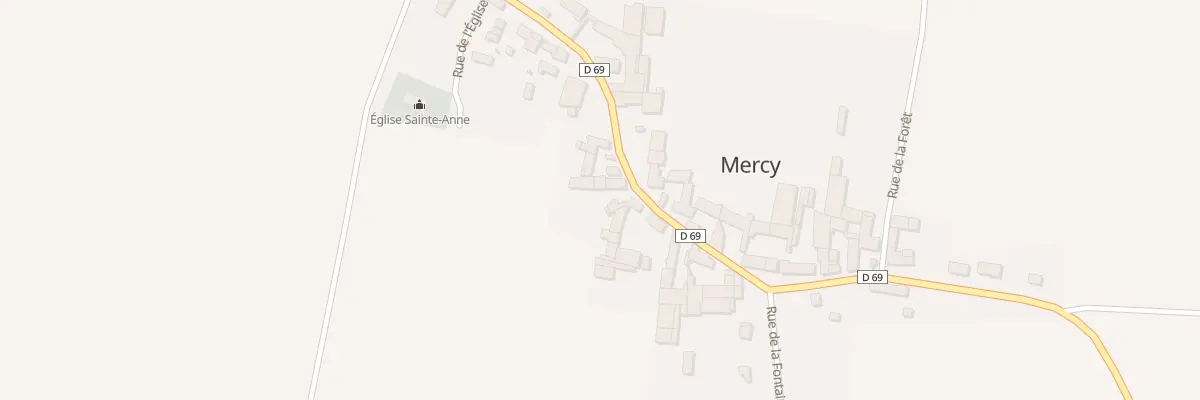 Plan du 19 Rue de la Cote Ste Anne à Mercy