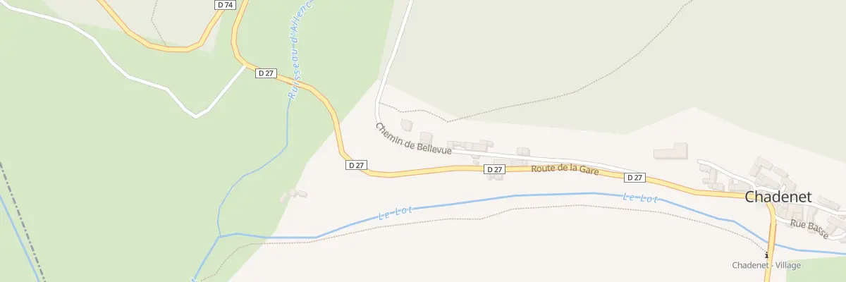 Plan du 5249 Bellevue à Chadenet