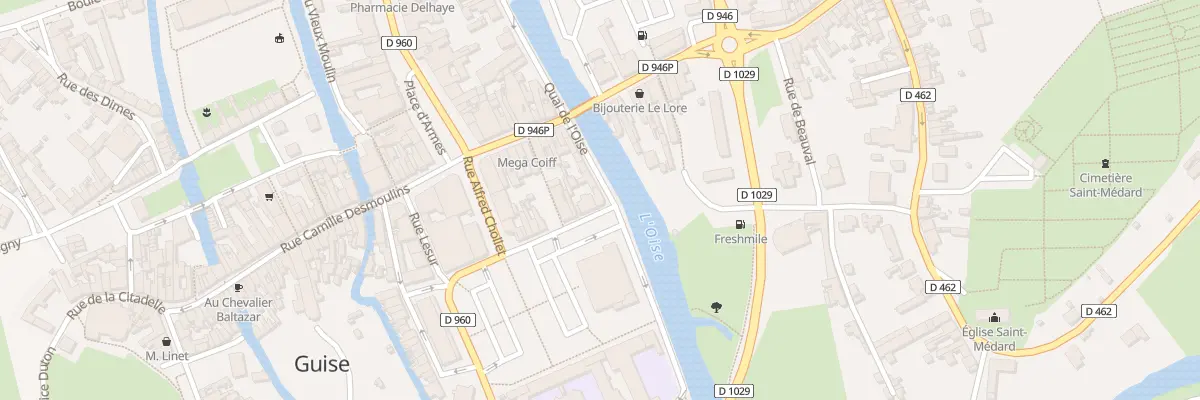 Plan du 5 Quai de l’Oise à Guise