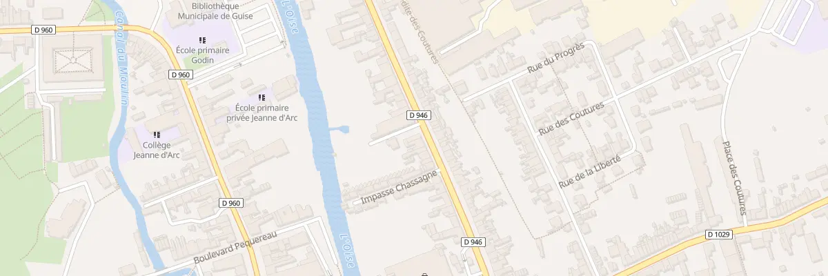 Plan du 231 Rue Sadi Carnot à Guise