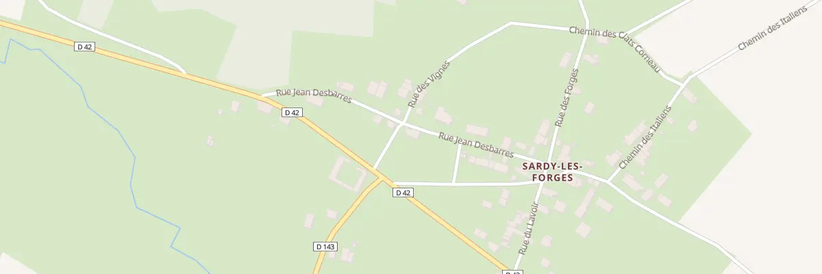 Plan du 185 Sardy les Forges à Brèves