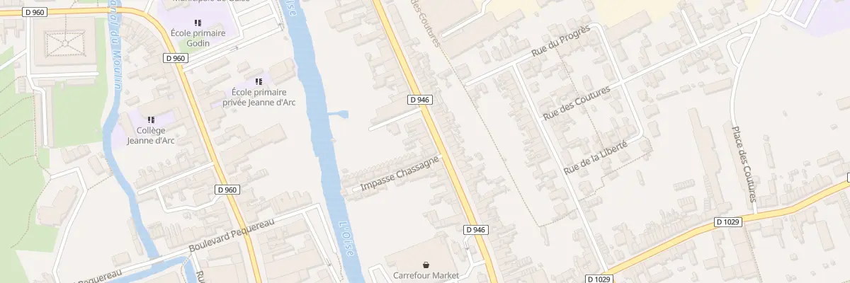 Plan du 205 Rue Sadi Carnot à Guise
