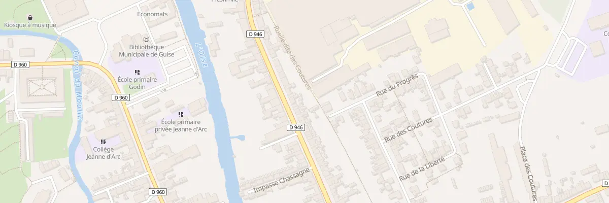 Plan du 288 Rue Sadi Carnot à Guise