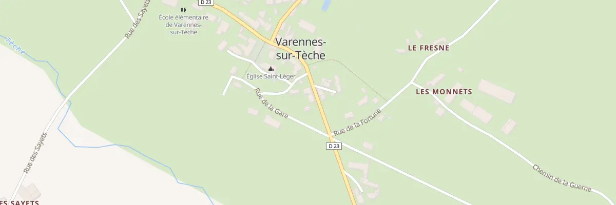Plan du 10 Rue de la Mairie à Varennes-sur-Tèche