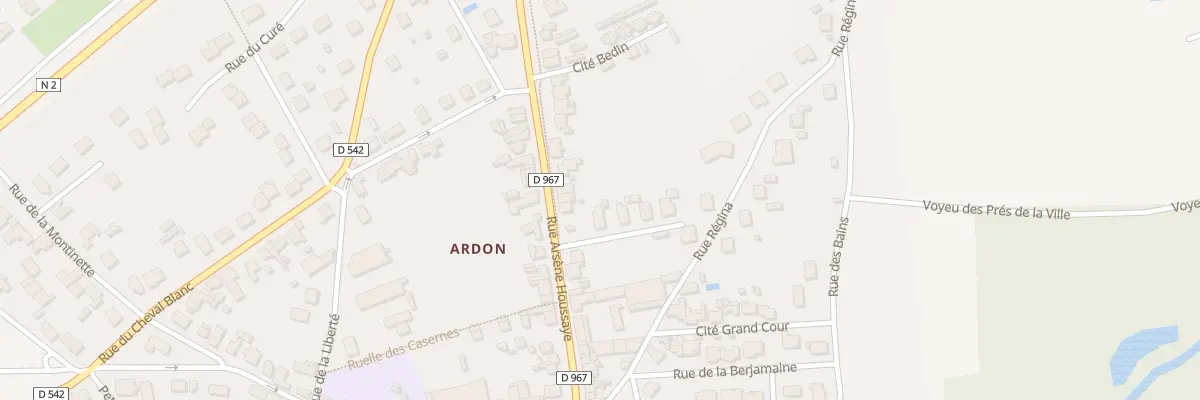Plan du 127 Rue Arsène Houssaye à Laon