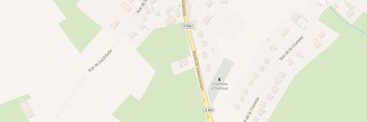 Plan du 5 Rte de Valenciennes à Orsinval