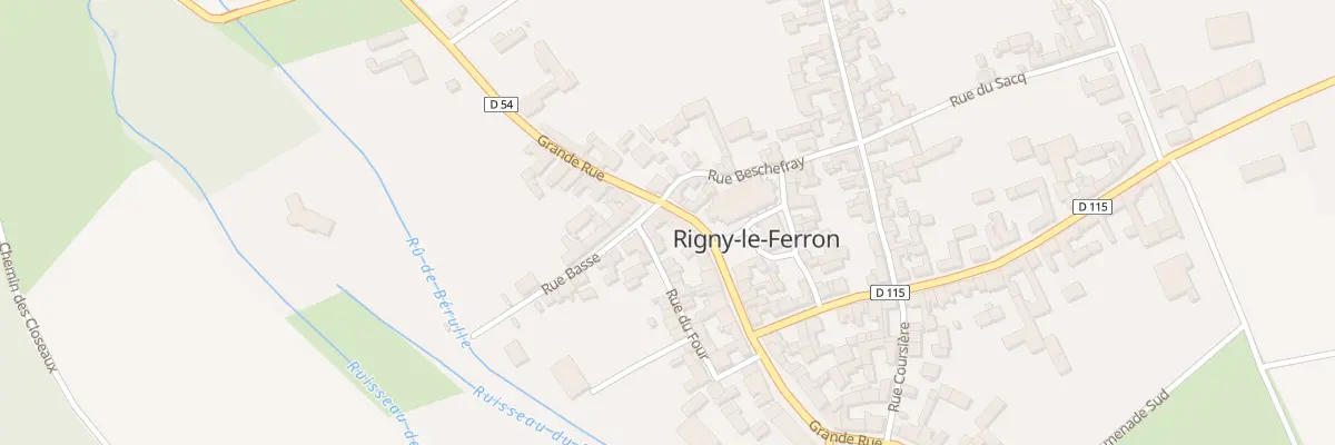 Plan du 22 Grande Rue à Rigny-le-Ferron