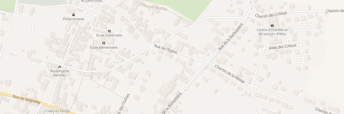 Plan du 5 Rue de l’Eglise à Héry